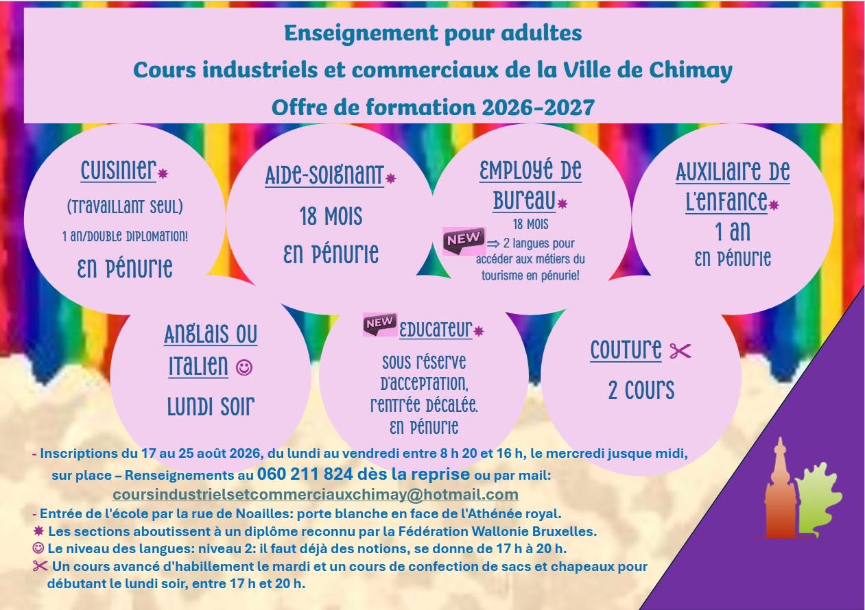 Affiche offre formation 2026 2027